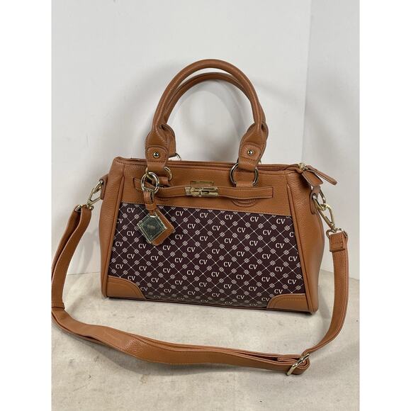 The Danbury Mint Handbag Purse Bag Strap Womens Medium Brown Personalized Clara - Picture 1 of 7